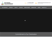 Tablet Screenshot of ompowertransmission.com
